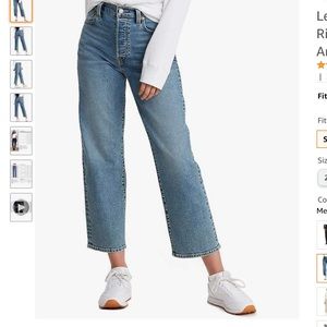 Levi’s Ribcage Straight Ankle Jeans NWT Medium Indigo